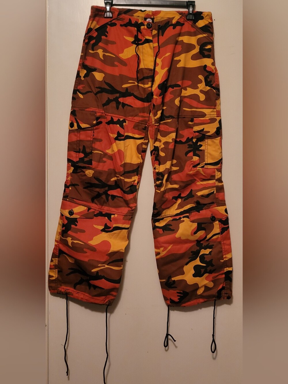 Rothco Orange & Brown Camo Cargo Utility Pants Size XS Unisex